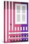 Welcome to Portugal Collection - Colorful Facade with Pink and Purple Stripes-Philippe Hugonnard-Stretched Canvas