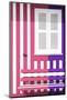 Welcome to Portugal Collection - Colorful Facade with Pink and Purple Stripes-Philippe Hugonnard-Mounted Photographic Print