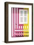 Welcome to Portugal Collection - Colorful Facade with Pink and Yellow Stripes-Philippe Hugonnard-Framed Photographic Print