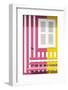 Welcome to Portugal Collection - Colorful Facade with Pink and Yellow Stripes-Philippe Hugonnard-Framed Photographic Print