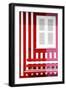 Welcome to Portugal Collection - Colorful Facade with Red and Pink Stripes-Philippe Hugonnard-Framed Photographic Print