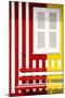 Welcome to Portugal Collection - Colorful Facade with Red and Yellow Stripes-Philippe Hugonnard-Mounted Photographic Print