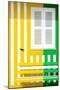 Welcome to Portugal Collection - Colorful Facade with Yellow and Green Stripes-Philippe Hugonnard-Mounted Photographic Print