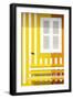 Welcome to Portugal Collection - Colorful Facade with Yellow and Orange Stripes-Philippe Hugonnard-Framed Photographic Print