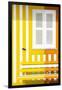 Welcome to Portugal Collection - Colorful Facade with Yellow and Orange Stripes-Philippe Hugonnard-Framed Photographic Print
