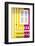 Welcome to Portugal Collection - Colorful Facade with Yellow and Pink Stripes-Philippe Hugonnard-Framed Photographic Print