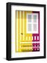 Welcome to Portugal Collection - Colorful Facade with Yellow and Pink Stripes-Philippe Hugonnard-Framed Photographic Print