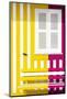 Welcome to Portugal Collection - Colorful Facade with Yellow and Pink Stripes-Philippe Hugonnard-Mounted Photographic Print