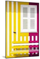 Welcome to Portugal Collection - Colorful Facade with Yellow and Pink Stripes-Philippe Hugonnard-Mounted Photographic Print