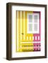 Welcome to Portugal Collection - Colorful Facade with Yellow and Pink Stripes-Philippe Hugonnard-Framed Photographic Print