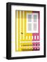 Welcome to Portugal Collection - Colorful Facade with Yellow and Pink Stripes-Philippe Hugonnard-Framed Photographic Print