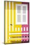 Welcome to Portugal Collection - Colorful Facade with Yellow and Pink Stripes-Philippe Hugonnard-Mounted Photographic Print