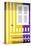 Welcome to Portugal Collection - Colorful Facade with Yellow and Purple Stripes-Philippe Hugonnard-Stretched Canvas