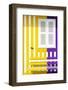 Welcome to Portugal Collection - Colorful Facade with Yellow and Purple Stripes-Philippe Hugonnard-Framed Photographic Print