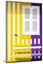 Welcome to Portugal Collection - Colorful Facade with Yellow and Purple Stripes-Philippe Hugonnard-Mounted Photographic Print