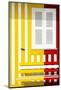 Welcome to Portugal Collection - Colorful Facade with Yellow and Red Stripes-Philippe Hugonnard-Mounted Photographic Print