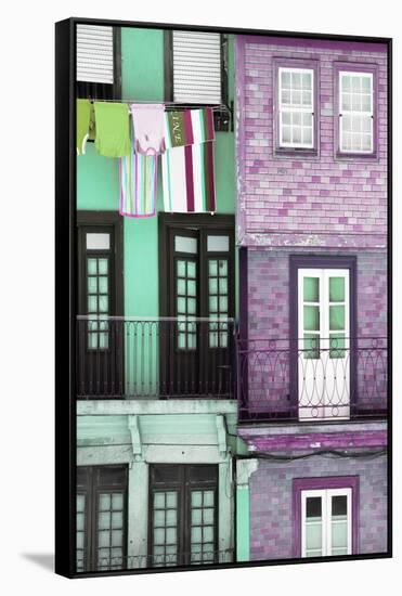 Welcome to Portugal Collection - Colorful Facades in Porto II-Philippe Hugonnard-Framed Stretched Canvas