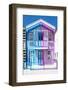 Welcome to Portugal Collection - Colorful Striped House Blue & Purple-Philippe Hugonnard-Framed Photographic Print