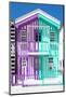 Welcome to Portugal Collection - Colorful Striped House Purple & Coral Green-Philippe Hugonnard-Mounted Photographic Print