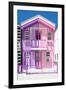 Welcome to Portugal Collection - Colorful Striped House Purple & Pink-Philippe Hugonnard-Framed Photographic Print