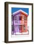Welcome to Portugal Collection - Colorful Striped House Purple & Red-Philippe Hugonnard-Framed Photographic Print