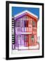 Welcome to Portugal Collection - Colorful Striped House Purple & Red-Philippe Hugonnard-Framed Photographic Print