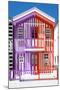 Welcome to Portugal Collection - Colorful Striped House Purple & Red-Philippe Hugonnard-Mounted Photographic Print