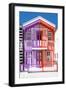Welcome to Portugal Collection - Colorful Striped House Purple & Red-Philippe Hugonnard-Framed Premium Photographic Print
