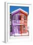 Welcome to Portugal Collection - Colorful Striped House Purple & Red-Philippe Hugonnard-Framed Premium Photographic Print