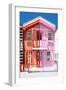 Welcome to Portugal Collection - Colorful Striped House Red & Pink-Philippe Hugonnard-Framed Photographic Print