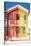 Welcome to Portugal Collection - Colorful Striped House Red & Yellow-Philippe Hugonnard-Stretched Canvas