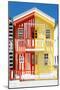 Welcome to Portugal Collection - Colorful Striped House Red & Yellow-Philippe Hugonnard-Mounted Photographic Print