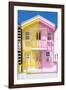 Welcome to Portugal Collection - Colorful Striped House Yellow & Pink-Philippe Hugonnard-Framed Photographic Print