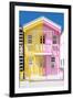 Welcome to Portugal Collection - Colorful Striped House Yellow & Pink-Philippe Hugonnard-Framed Photographic Print