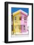 Welcome to Portugal Collection - Colorful Striped House Yellow & Pink-Philippe Hugonnard-Framed Photographic Print