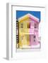 Welcome to Portugal Collection - Colorful Striped House Yellow & Pink-Philippe Hugonnard-Framed Photographic Print