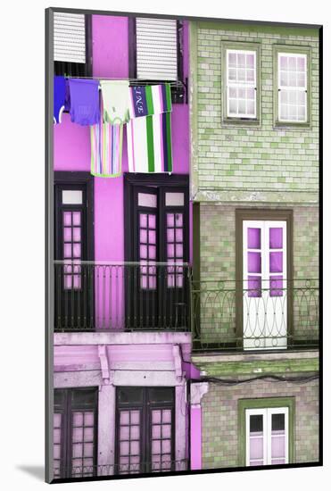 Welcome to Portugal Collection - Colourful Facades in Porto-Philippe Hugonnard-Mounted Photographic Print