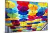 Welcome to Portugal Collection - Colourful Umbrellas III-Philippe Hugonnard-Mounted Photographic Print