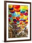 Welcome to Portugal Collection - Colourful Umbrellas V-Philippe Hugonnard-Framed Photographic Print