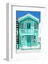 Welcome to Portugal Collection - Coral Green Striped House-Philippe Hugonnard-Framed Photographic Print