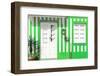 Welcome to Portugal Collection - Costa Nova Green Facade-Philippe Hugonnard-Framed Photographic Print