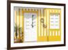 Welcome to Portugal Collection - Costa Nova Yellow Facade-Philippe Hugonnard-Framed Photographic Print