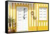 Welcome to Portugal Collection - Costa Nova Yellow Facade-Philippe Hugonnard-Framed Stretched Canvas