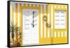 Welcome to Portugal Collection - Costa Nova Yellow Facade-Philippe Hugonnard-Framed Stretched Canvas