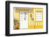 Welcome to Portugal Collection - Costa Nova Yellow Facade-Philippe Hugonnard-Framed Photographic Print