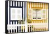 Welcome to Portugal Collection - Facade of beach House with Colourful Stripes III-Philippe Hugonnard-Framed Stretched Canvas