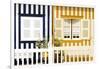 Welcome to Portugal Collection - Facade of beach House with Colourful Stripes III-Philippe Hugonnard-Framed Photographic Print