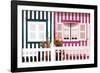 Welcome to Portugal Collection - Facade of beach House with Colourful Stripes IV-Philippe Hugonnard-Framed Photographic Print