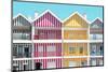 Welcome to Portugal Collection - Four Houses of Striped Colors II-Philippe Hugonnard-Mounted Photographic Print