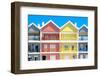 Welcome to Portugal Collection - Four Houses of Striped Colors-Philippe Hugonnard-Framed Photographic Print